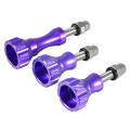 Aluminium Screws + Basic Mounts for GoPro - Purple - 5pcs