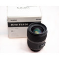 Sigma 35mm f/1.4 DG HSM - ART Series Lens for Nikon