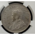 Stunning!!! 1930 2.5 Shillings SANGS Graded MS 62 - Catalogue Value R30 000.00