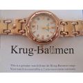 NEW RRP £585 Krug Baumen Ladies Charleston 4 Diamond White Dial Rose Gold Watch