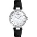 Rotary Ladies Classic Mother Of Pearl Leather Strap Steel Watch