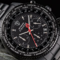 DETOMASO Firenze Mens Wrist Watch Chronograph Stainless Steel Black Sport New