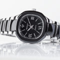 YVES CAMANI MEIJE Ladies Watch Ceramic Stainless Steel Black Sapphire Glass watch