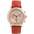 Retail: R13,458.00 Krug Baumen MEN Principle Gold 8X REAL Diamond Croc Leather Watch