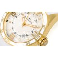 Aquaswiss Trax 3H Unisex Watch:Gold/White Dial Swiss Made Retail: $1000 /R12190