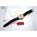 RETAIL R13,500 Krug Baumen WOMEN Principle CHRONO 18K Rose Gold 8X REAL Diamond Croc Leather Watch