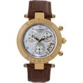 2018 Collection!! Retail: R12,124.18 Krug Baumen Unisex Couture Brown Chrono MOP Diamond Watch