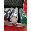Poker set in brief case - still sealed