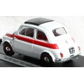 Fiat 500 Sport 1959 white 1/43 Brumm NEW+boxed #4136 instant wheels