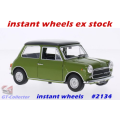 Mini Cooper Mk.3 1300 Innocenti green+black 1972 1/24 IXO NEW  #2134 instant wheels