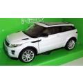 Land Rover Range Rover EVOQUE 2011 white 1/24 Welly NEW+boxed  #2102 instant wheels