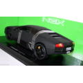 Lamborghini Murcielago 2010 MATTE BLACK 1/18 Welly NEW+boxed  #8614 instant wheels