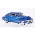 Chevrolet Aerosedan Fleetline 1948 blue 1/24 Motormax NEW+boxed  #2155 instant wheels