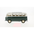 Volkswagen T1 Sambabus 1963 dk.green+white 1/24 Welly NEW+boxed  #2165 instant wheels