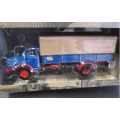 MAN 13-168 H, 1975 lt.blue  tarped 1/43 IXO NEW+boxed  #4942 instant wheels
