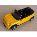 Mini Cooper S Cabriolet yellow 1/43 NewRay NEW+boxed #4744 instant wheels