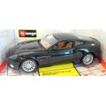 Aston-Martin Vanquish V12 2002 black 1/18 Bburago NEW+boxed  #8961 instant wheels