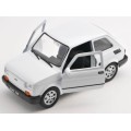 Fiat 126 1973 white 1/24 Welly NEW+boxed  #2170 instant wheels