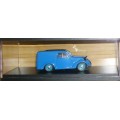 Fiat 500C Publicitario van 1939 blue 1/43 Brumm NEW+showcased  #4527 instant wheels