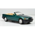 BMW 3-series cabriolet E36/2C 1992 green-met 1/43 Solido NEW+showcased  #5058 instant wheels