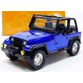 Jeep Wrangler 1992 (open) blue 1/24 Jada NEW+boxed  #2186 instant wheels