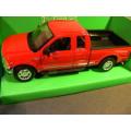 Ford F-350 XLT Super Duty Pick-up 2015 red 1/24 Welly NEW+boxed  #2182 instant wheels