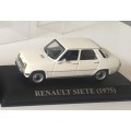 Renault 7 1977 white 1/43 IXO NEW+boxed  #5052 instant wheels