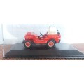 Willy`s Jeep (Fire Emergency) 1943 red 1/43 Solido NEW+showcased  #5088 instant wheels