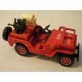 Willy`s Jeep (Fire Emergency) 1943 red 1/43 Solido NEW+showcased  #5088 instant wheels