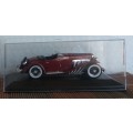Duesenberg J Spider 1935 maroon 1/43 IXO NEW+showcased FREE delivery #5111 instant wheels