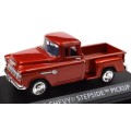 Chevrolet 5100 Stepside pick-up 1955 red 1/43 Motormax NEW+boxed  #5232 instant wheels