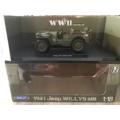 Willys Jeep 1941 open military WW2 1/18 Welly NEW+boxed  #8004 instant wheels