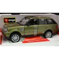 Land Rover Range Rover Sport 2006 khaki-green-met 1/18 Bburago NEW+boxed  #8481 instant wheels