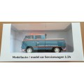 Volkswagen Type 2 - T1 1970 double-cab VW ServiceVan 1/24 Motormax NEW+boxed  #2211 instant wheels