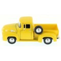 Ford F-100 Pick-up 1955 yellow 1/24 Motormax NEW+boxed  #2241 instant wheels