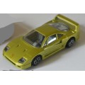 Ferrari F40 1987 gold 1/43 Bburago/Italia NEW+boxed  #4093 instant wheels