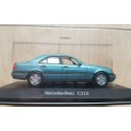 Mercedes-Benz C220 (W201) 1993 turqoise-met 1/43 Minichamps NEW+boxed  #4146 instant wheels