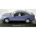 Mercedes-Benz CLK Coupe (C208) 1998 blue 1/43 Herpa NEW+boxed  #4157 instant wheels