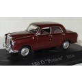 Mercedes-Benz 180 D `Ponton` (W120) 1954 maroon 1/43 IXO NEW+boxed  #4212 instant wheels