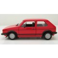 Volkswagen Golf Mk.I GTI 1979 red 1/24 Bburago NEW+boxed  #2251 instant wheels