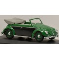 Volkswagen Beetle Cabrio 1949 green 1/43 Vitesse NEW+boxed #5383 instant wheels