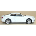 Bentley Continental GT 2018 white 1/43 Welly NEW+showcased  #5415 instant wheels