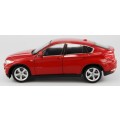 BMW X6 (E71) 2012 red 1/24 Welly NEW+boxed  #2274 instant wheels