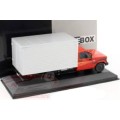 Chevrolet D-40 Box Truck 1985 red cab 1/43 WhiteBox NEW+boxed  #5902 instant wheels