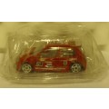Renault Clio trophy Rally #63 red 1998 1/43 Bburago NEW+reblistered  #5669 instant wheels