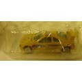 Peugeot 405 Turbo16 Paris-Dakar 1990 yellow 1/43 Bburago NEW+reblistered  #5730 instant wheels