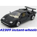 Lamborghini Countach 5000 1989 black 1/24 Bburago NEWinBlister FREE Delivery #2309 instant wheels