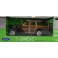 Chevrolet Fleetmaster *Woody* 1948 dk.brown 1/24 Welly NEW+boxed  #2328 instant wheels