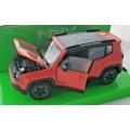 Jeep Renegade Trailhawk 2021 orange 1/24 Welly NEW+boxed  #2330 instant wheels