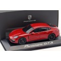 Porsche Panamera GTS (971) 2016 red 1/43 Herpa NEW+boxed  #5791 instant wheels